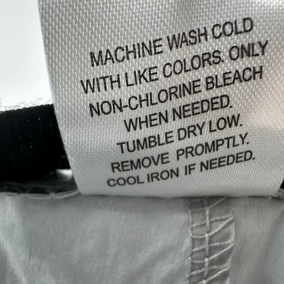 Vinyl Icons Metallic Foil Parachute Pants WMNS XL Silver Elastic Waist High Rise - Picture 10 of 10